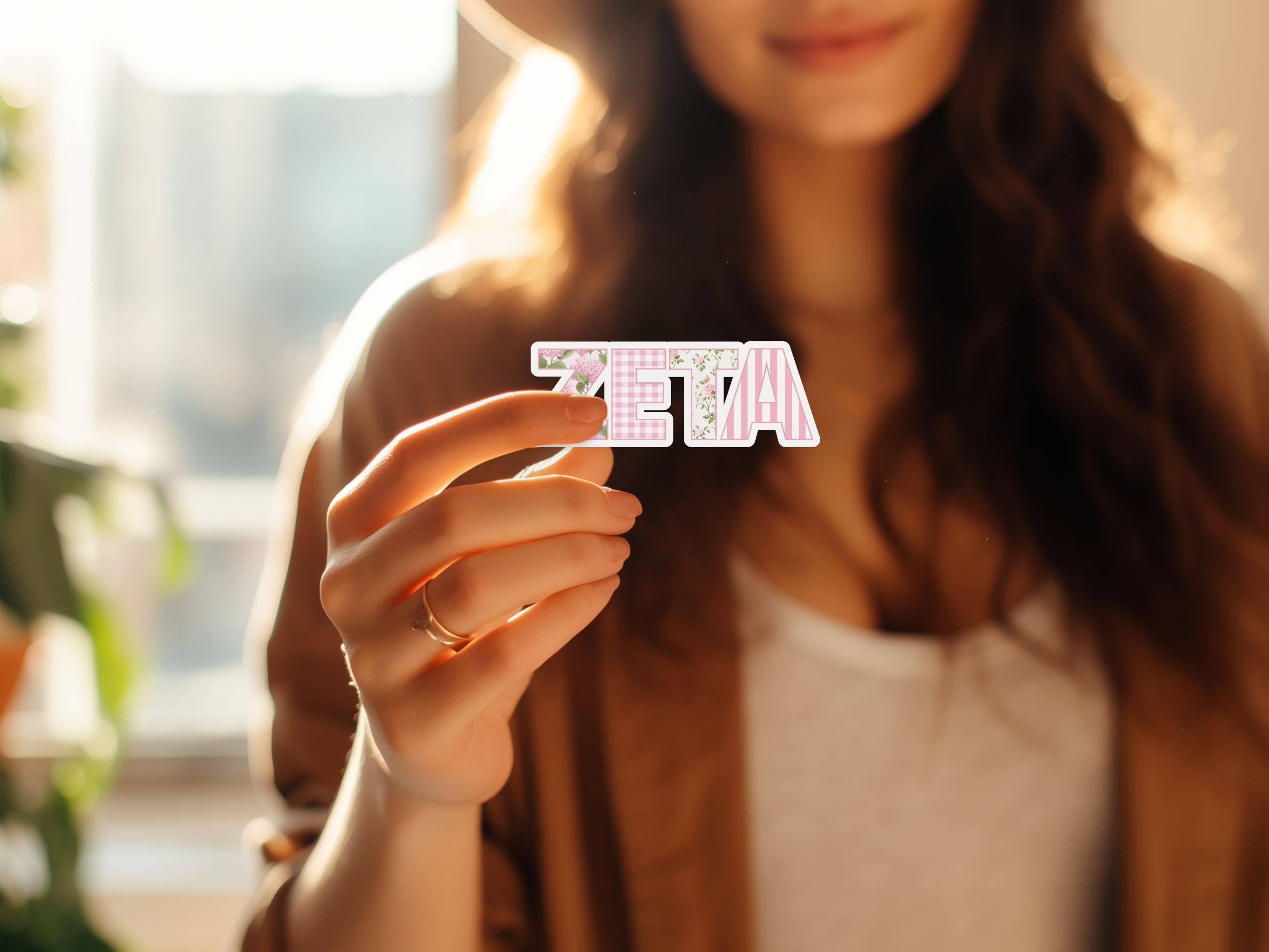 Aspen and Lark - Vente Autocollant - Autocollant Zeta Tau Alpha - Surnom Patchwork Rose3