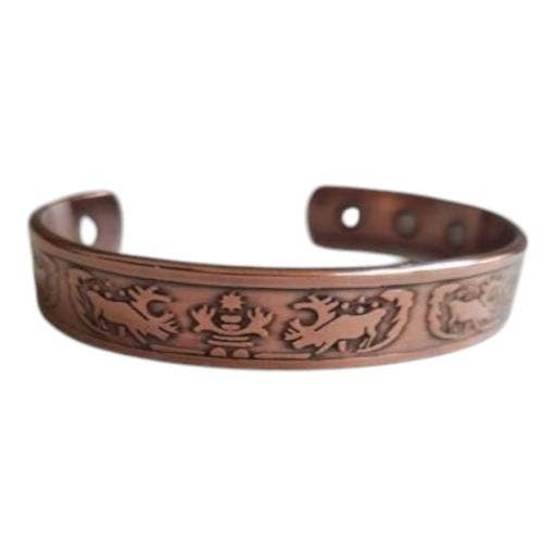 Zenn Pure Magnetic Copper Moose Antler Inukshuk Bracele-045 per la vendita all'ingrosso da parte di International Gifts Ltd.