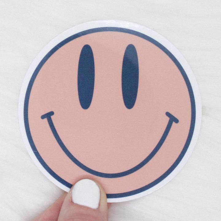 Smiley Face Sticker for wholesale by Shop Katherine Marie