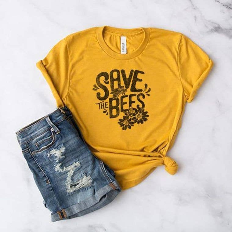 Sister Bees LLC - Wholesale Screen Printed T-Shirt - Unisex - "Save the Bees" T-shirt XX-large refill pack1