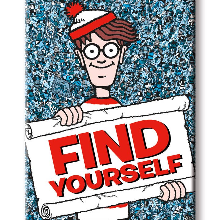 Great Stuff Novelties (GSN) by NMR Brands - Wholesale Magnet - Where's Waldo? - Find Yourself Flat Magnet (2.5" x 3.5")