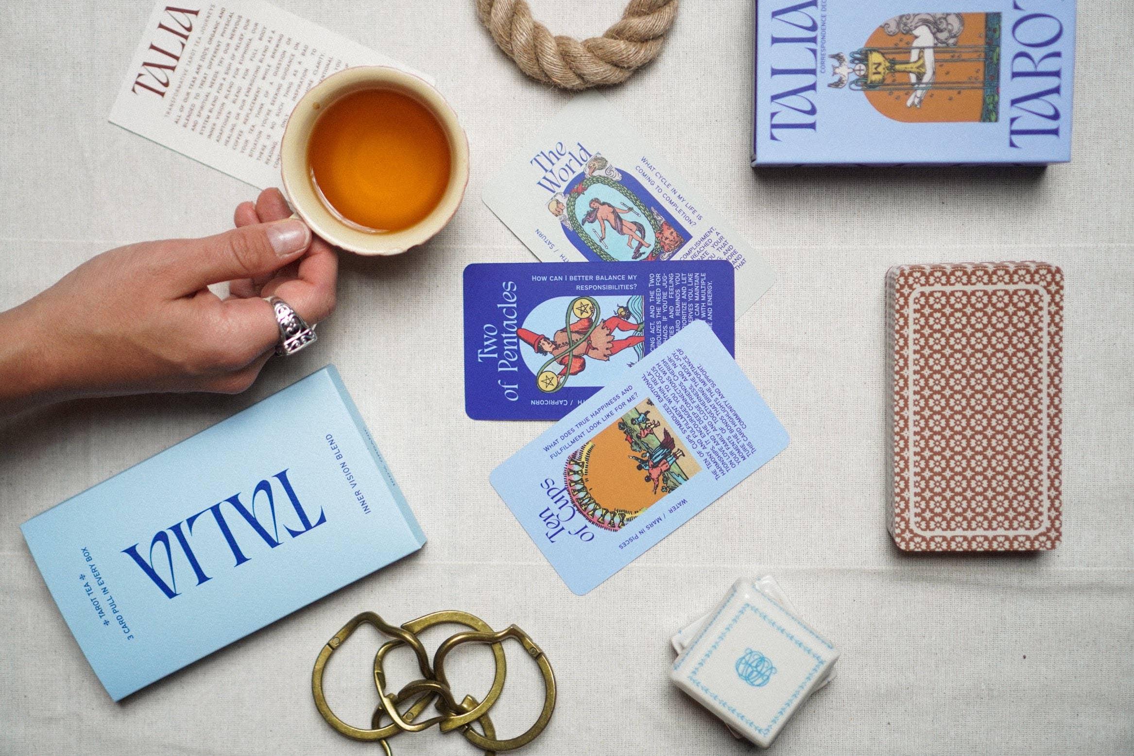 FLEURS - Wholesale Tarot/Oracle Card - TALIA TAROT DECK  ❈ with correspondence/messages + astrology1