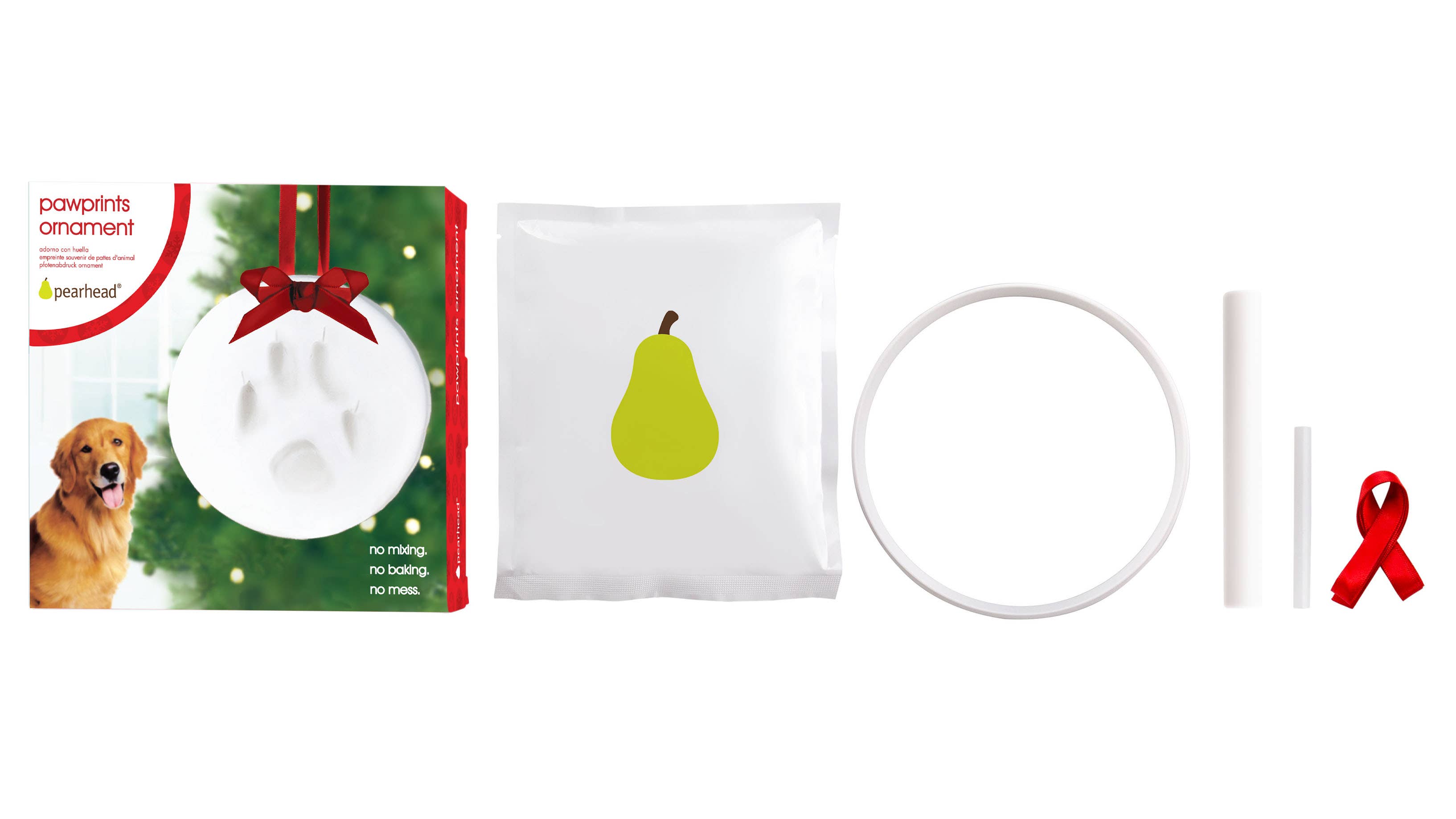 Pearhead - Wholesale Ornament - Pet Pawprint Christmas Keepsake Ornament4