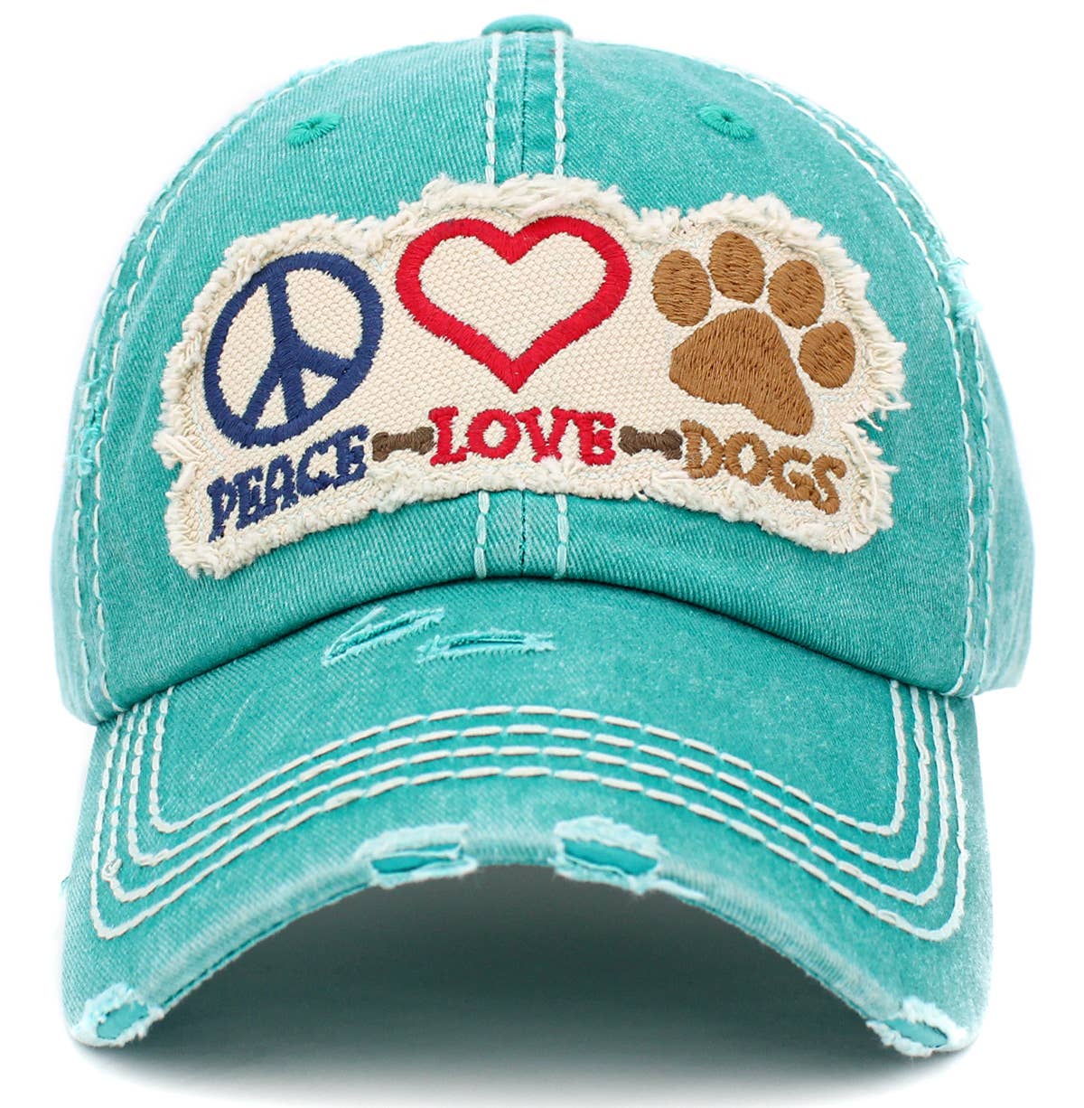KBETHOS - Wholesale Hat Accessory - Women's - Peace Love Dogs Vintage Ballcap12