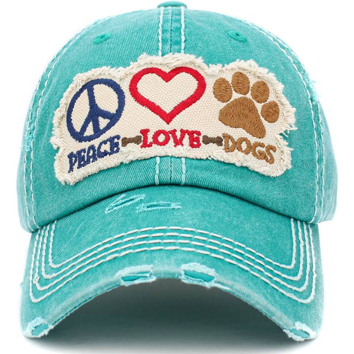 KBETHOS - Wholesale Hat Accessory - Women's - Peace Love Dogs Vintage Ballcap12