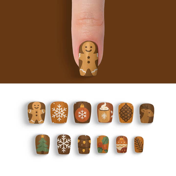 FYNE BODY - Wholesale Press-on/fake nails - Hot Cocoa Christmas Press-On Nails64