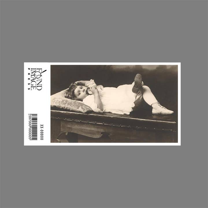 Found Image Press - Wholesale Sticker - Sticker AA-82 Child Drinking out of Bottle1