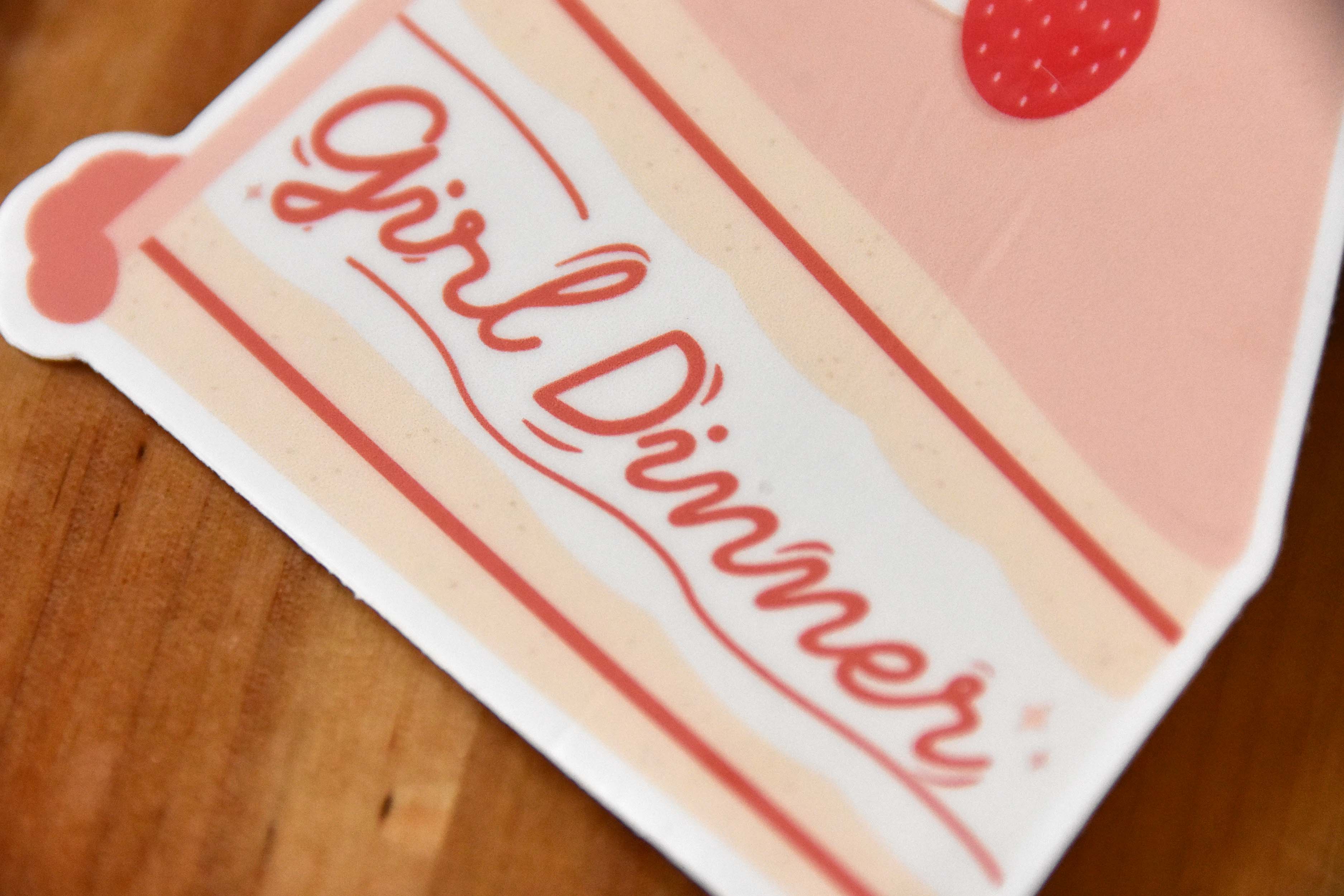 The Franki Hanke - Wholesale Sticker - Girl Dinner Cake Slice Sticker3