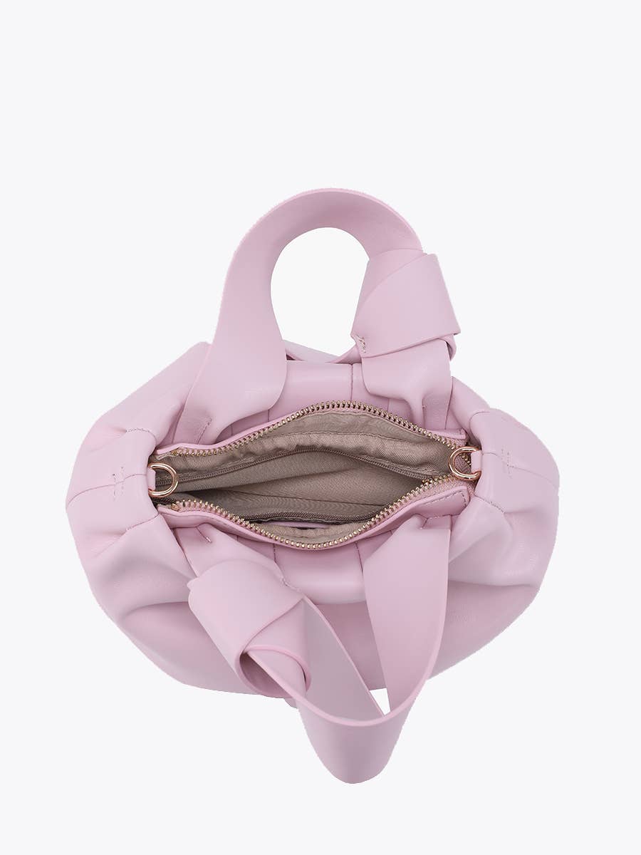 Jen & Co. - Wholesale Crossbody Bag - Women's - EH2691 Beck Pleated Bucket Bag w/ Tie Straps5