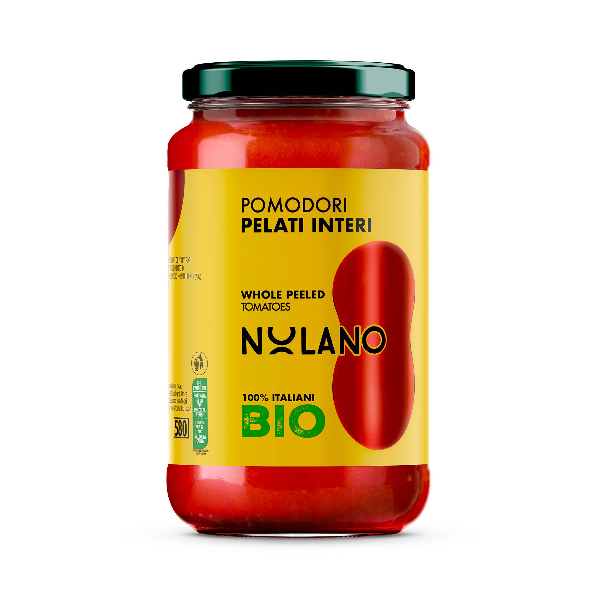Nolano - Wholesale Pasta Sauce - Whole peeled tomatoes 100% Italian BIO 540G