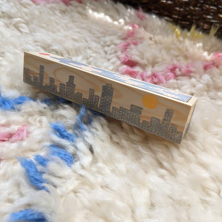 Foreignspell - Wholesale Decorative Box - Skyscrapers | Hand-Painted, One-of-a-Kind Wooden Box2