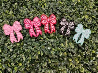 Perfect Chaos Accessories - Wholesale Patch - Cartoon Checkered Bow Embroidered Patches5