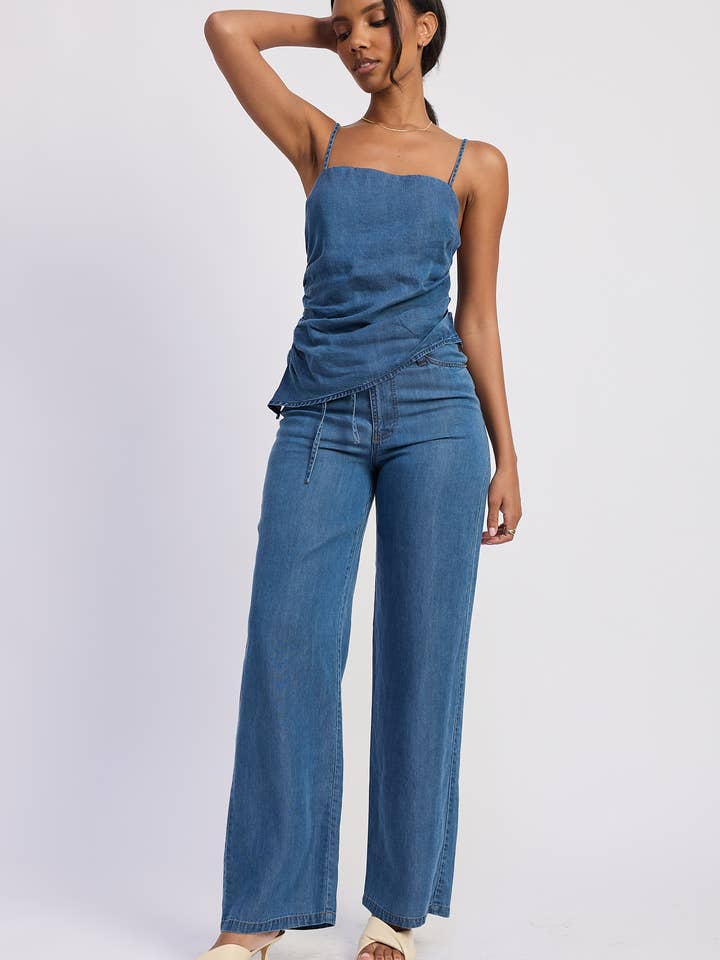 LOWRISE WIDE LEG PANTS for wholesale by Emory Park