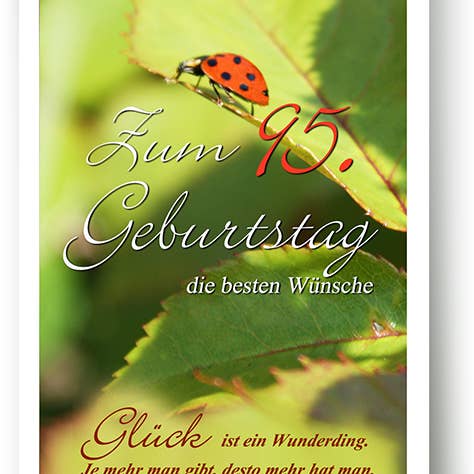 Zahlengeburtstag / Grußkarte / 95. Geburtstag / 5297957 für den Großhandel von Yabué