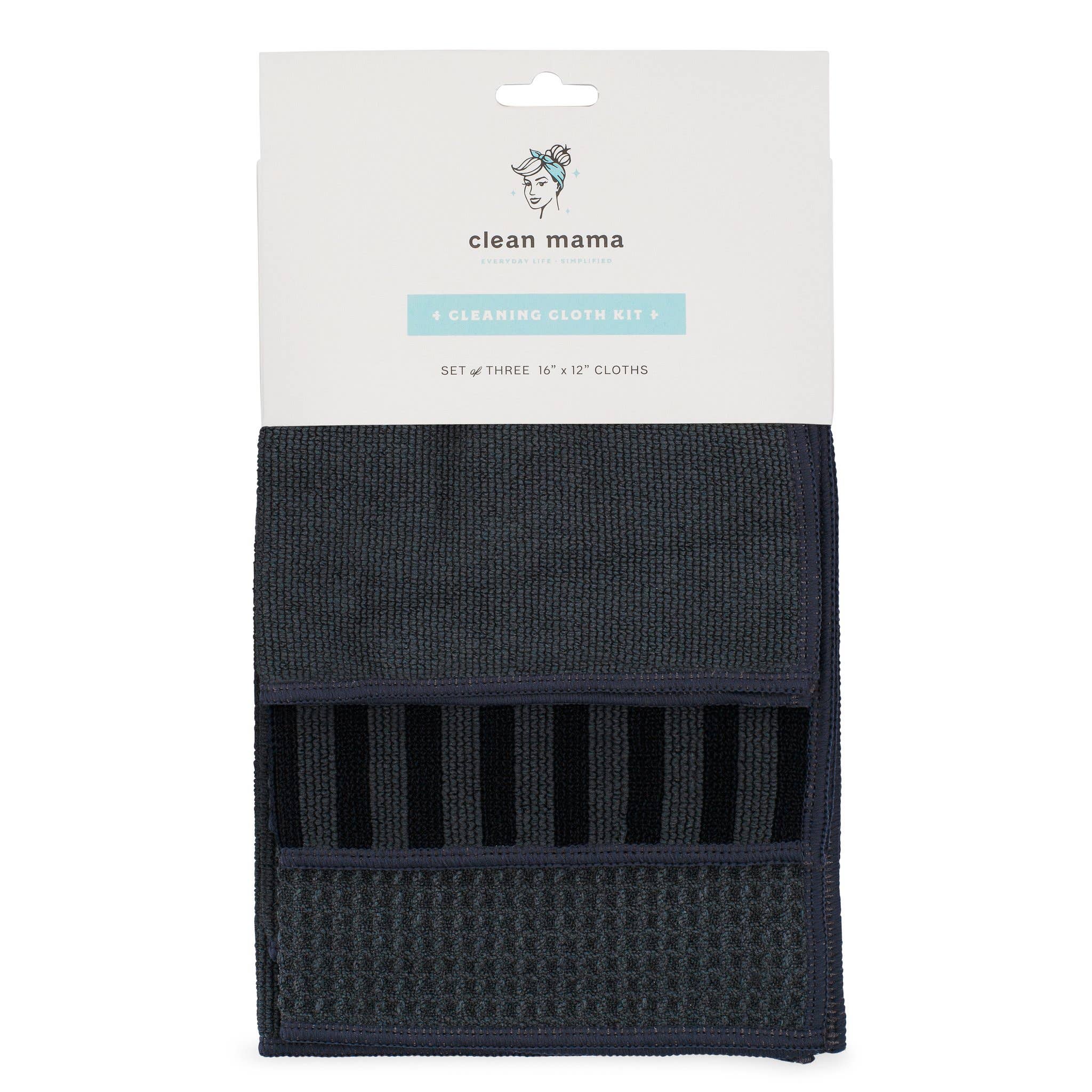 KAF Home - Vente Torchon - Ensemble de 3 chiffons de nettoyage Clean Mama2