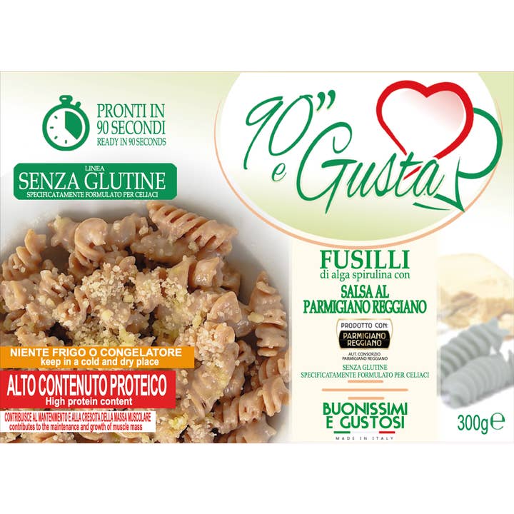 F.T.H. Food Technology Holding - Wholesale Pasta - Gluten-Free Spirulina Fusilli with Parmigiano Reggiano Sauce2