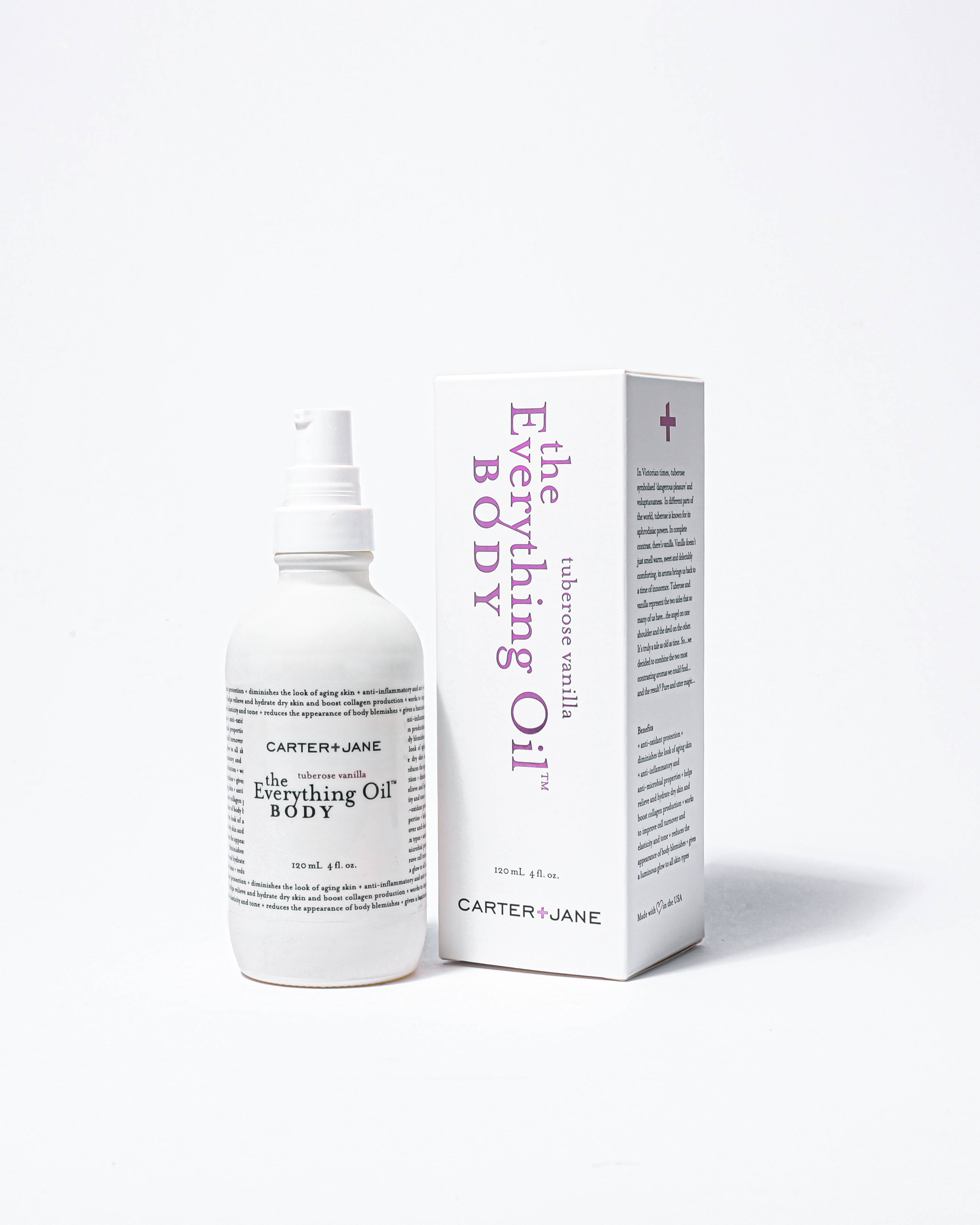 Carter + Jane - Vendita all'ingrosso Olio bagno/corpo - Tuberosa Vaniglia L'Olio Universale™ Viso e corpo