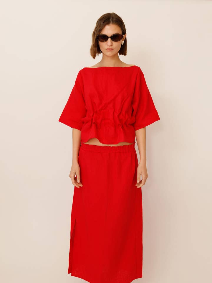 Calla Midi Skirt for wholesale by WUESTE