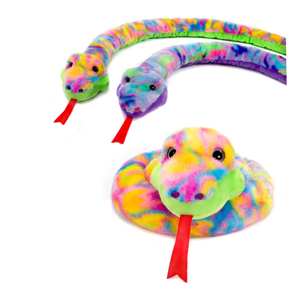 Fiesta Toys - Wholesale Stuffed/Plush Toy - Kids & Baby - Snakes - 62" Psychedelic Plush Assortment0
