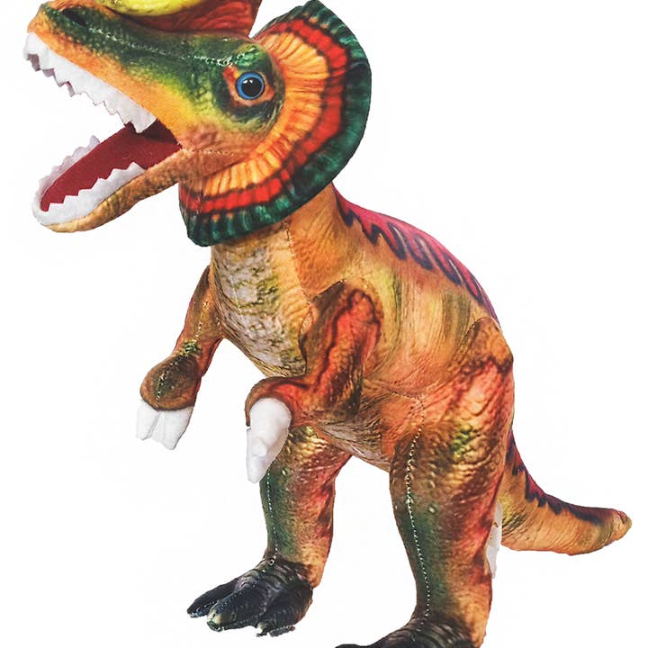 Dilophosaurus 17" dinosaurus pluche knuffeldier voor wholesale door Texas Toy Distribution
