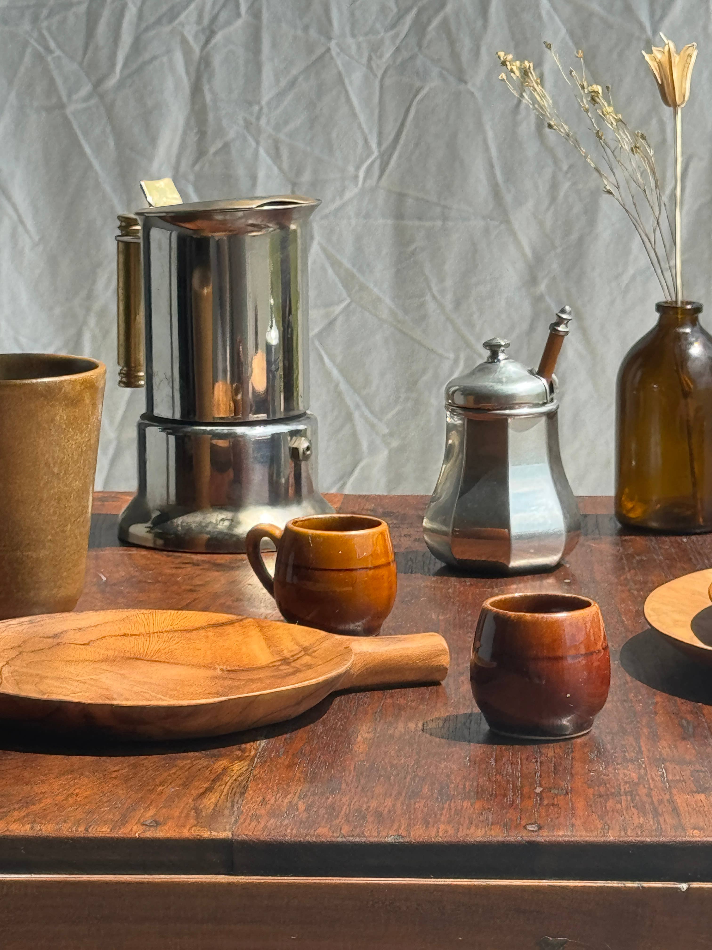 Office Objets – wholesale Coffee mug – Set of 4 mini glazed ceramic cups4