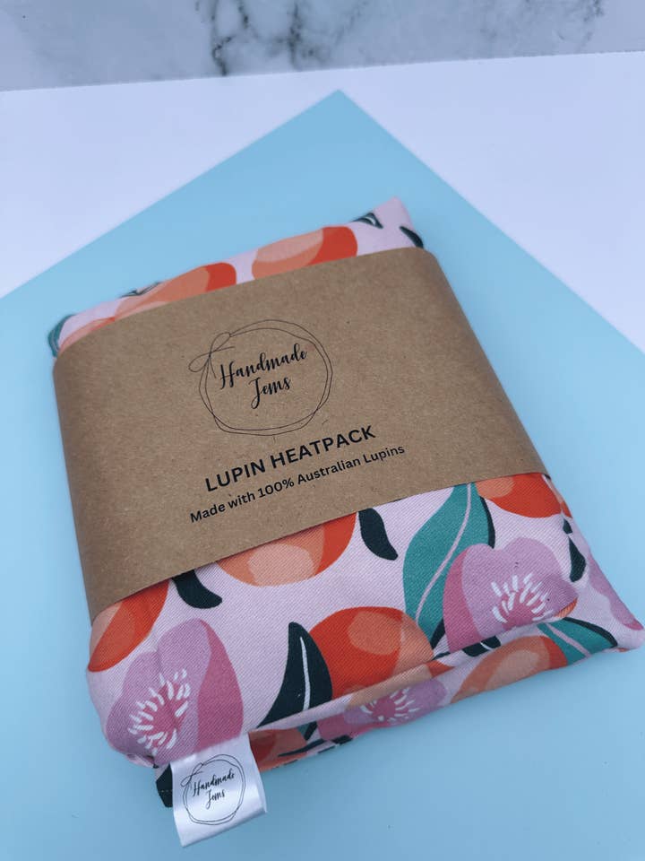 Lyserød Fersken Lupin Varmeomslag for engroshandel hos Handmade Jems