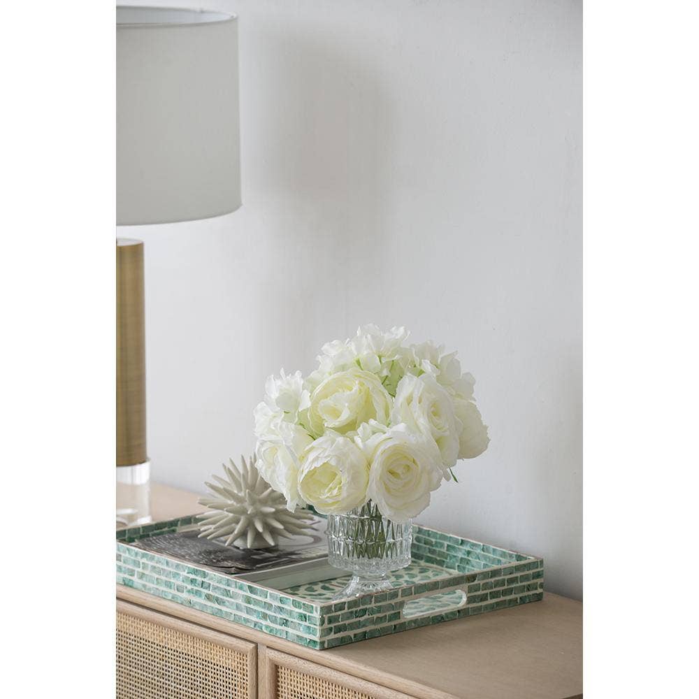 A&B Home Group Inc. - Wholesale Artificial Flowers - D10x13" Peony/Hydrangea/Rose X9 Bouquet - Cream3