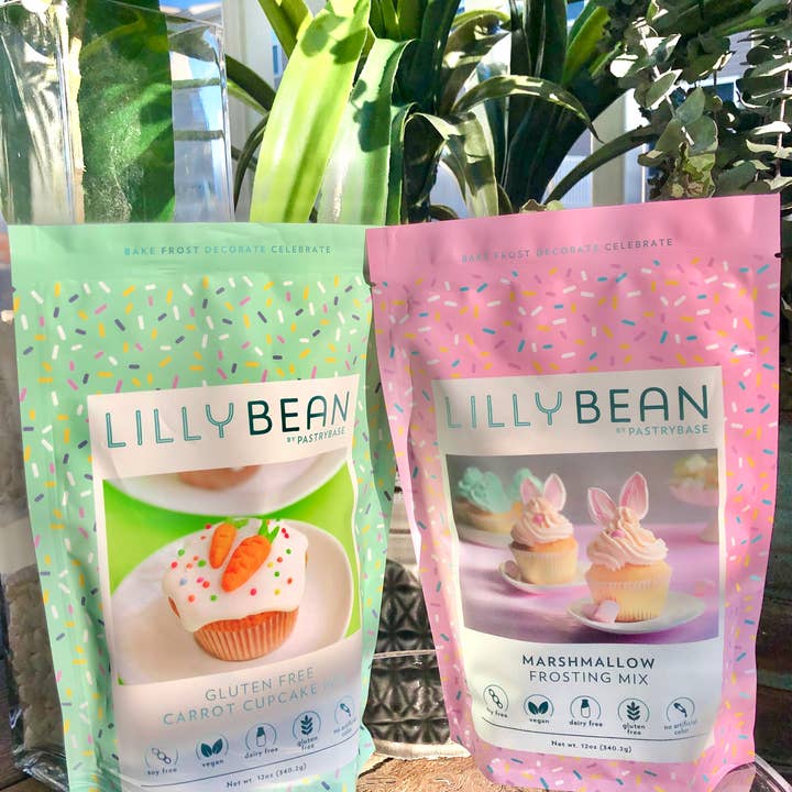 LillyBean Baking - Vente Mélanges pour gâteau - Mélange de glaçage à la guimauve (Vegan & Sans gluten)