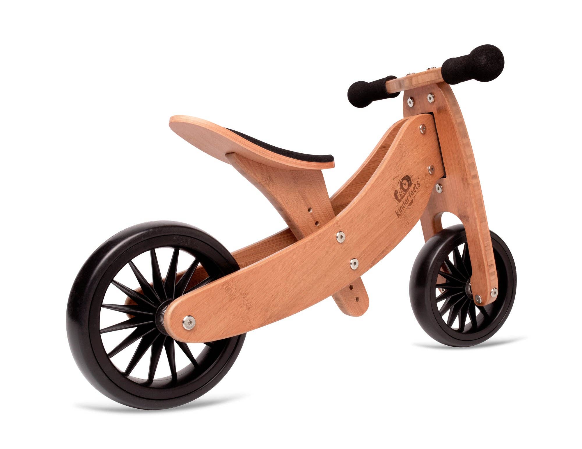 Tiny Tot Plus 2-in-1 Wooden Balance Bike Bamboo for wholesale on Faire2