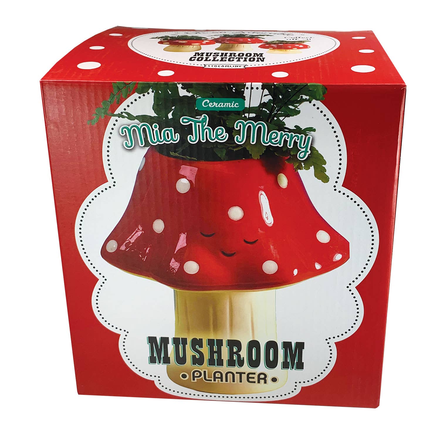 Streamline - Vendita all'ingrosso Vasi per piante - Kawaii - Vaso a forma di fungo, alto2