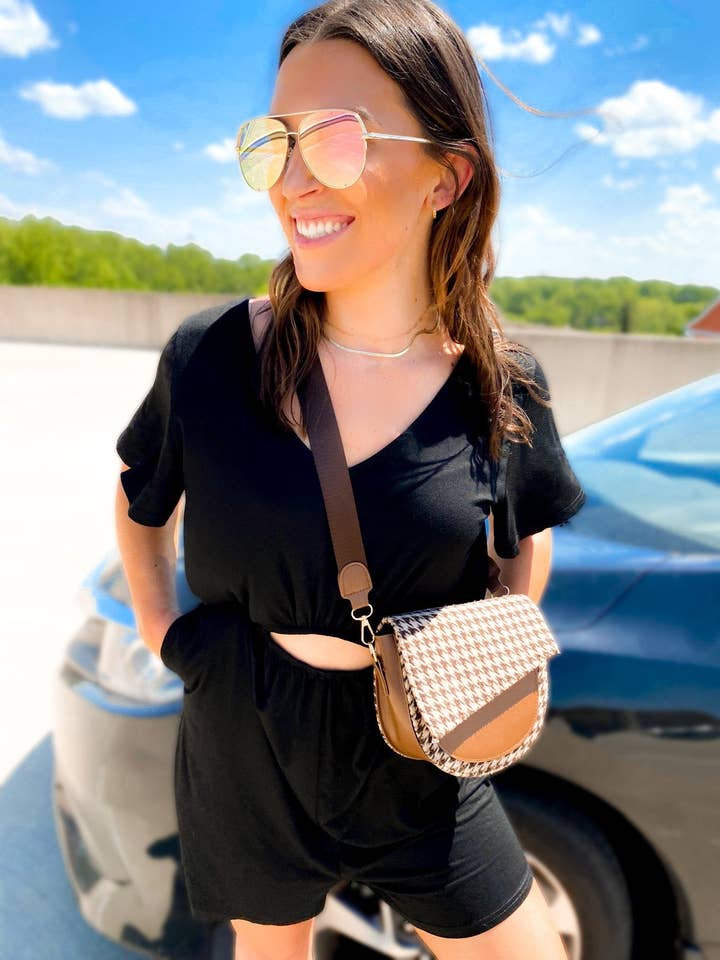 Ryan Reversible Cutout Romper for wholesale by Girl Code Couture