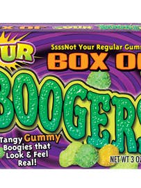 (S8-03) Boîte de théâtre Sour Boogers - 3oz (85g) x 24 unités pour la vente par iSweet.ca
