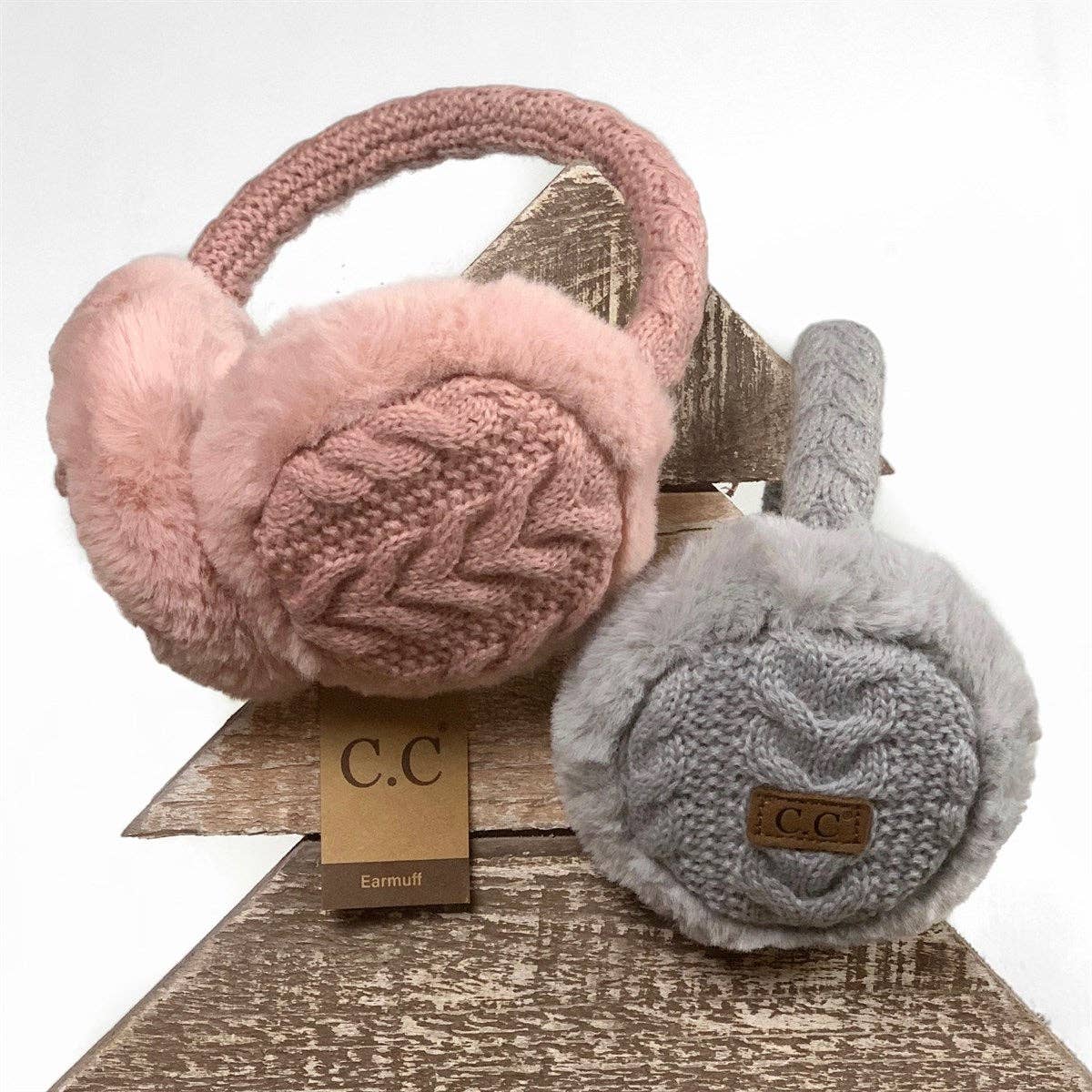 Truly Contagious – Großhandel Ohrenwärmer/Ohrenschützer – Damen – CC Cable Knit Ohrwärmer mit verstellbarem Sitz (EM-3661)11