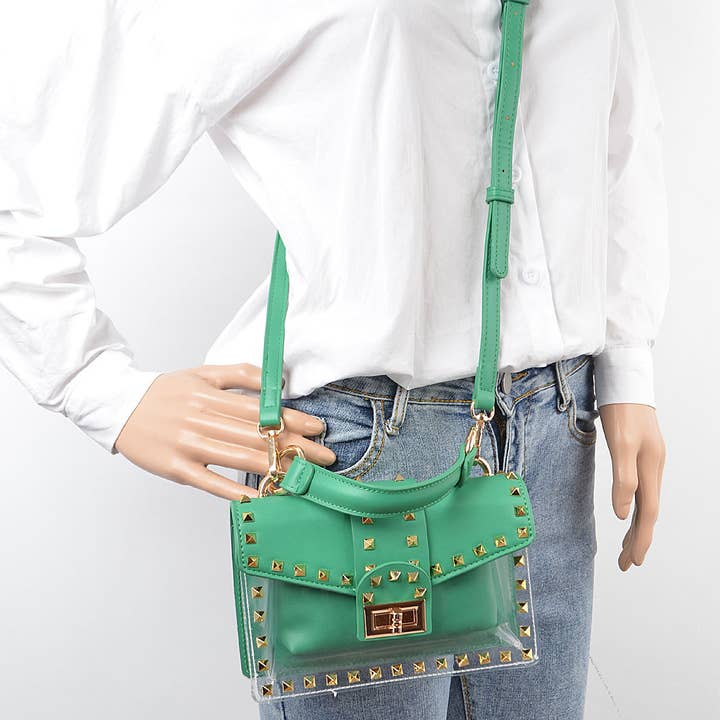 3AM BY H&D ACCESSORIES - Wholesale Clutch bag – women's - Studded See Through Clutch16