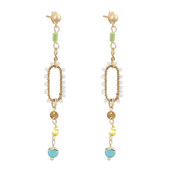 Orecchini Armonia Turchese per la vendita all'ingrosso da parte di Trend & Co