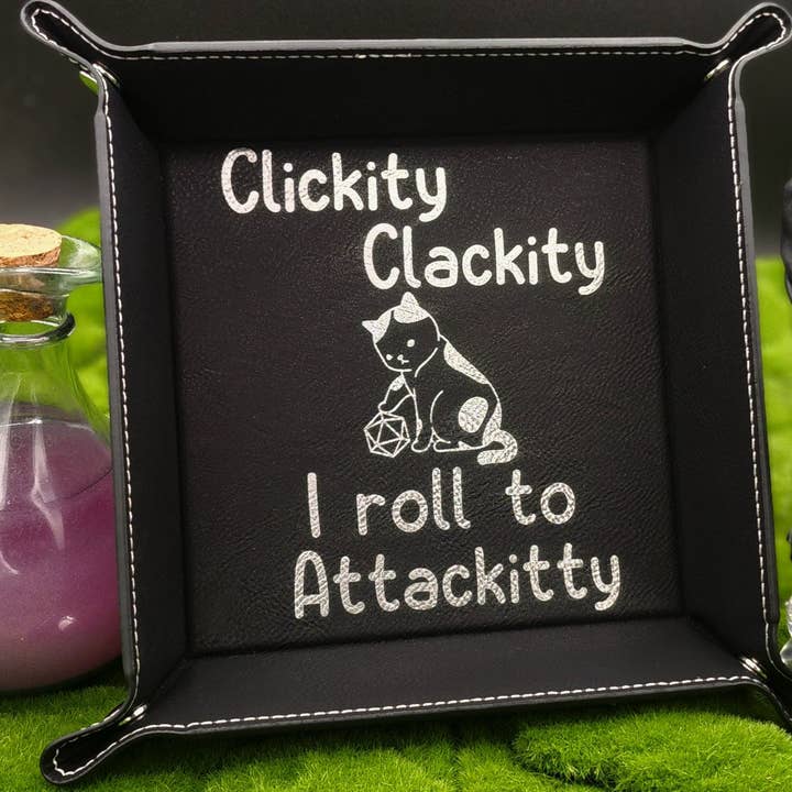 Cat DND Dice Tray / Flat Pack Multiple Colors for wholesale by Triangle Treasury