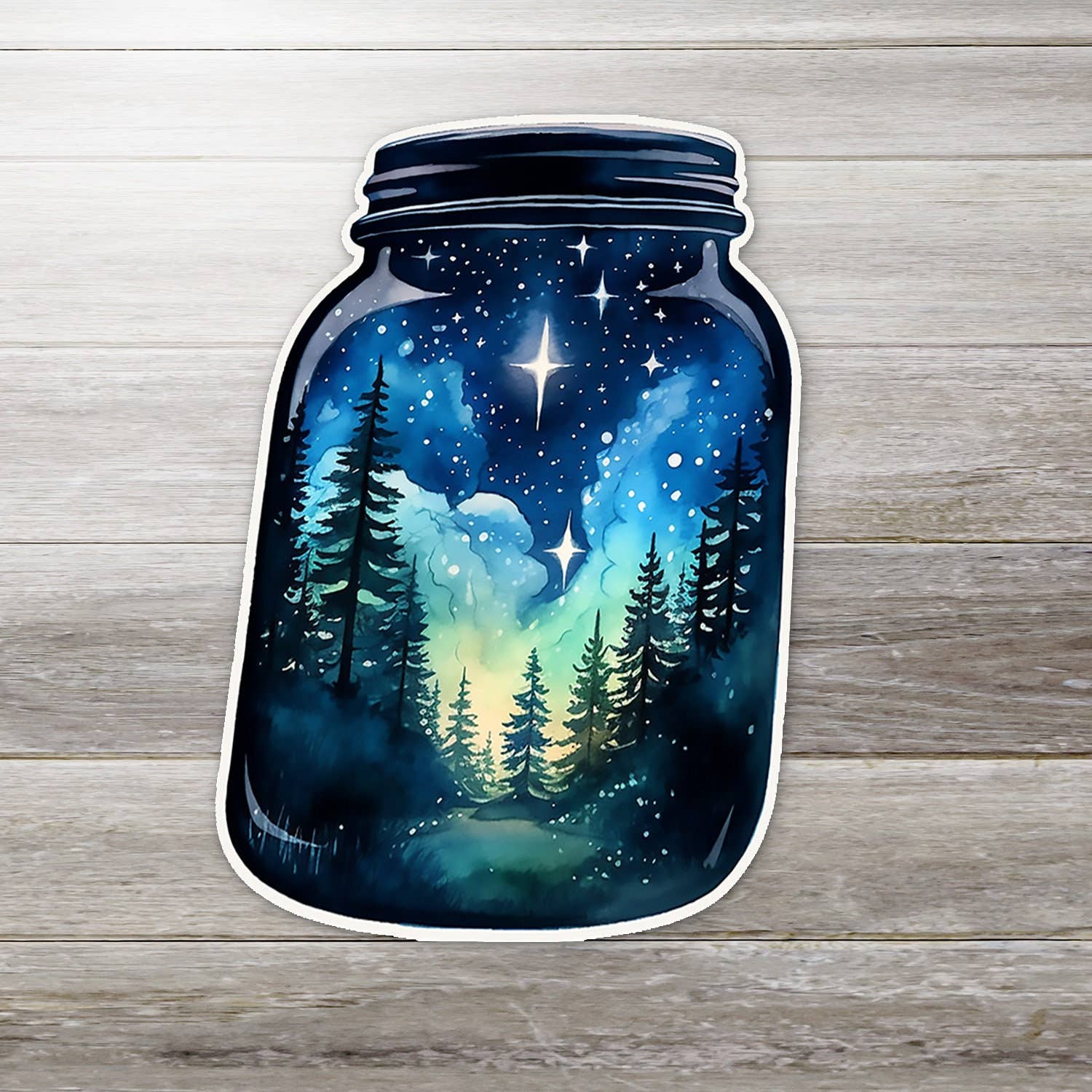 Ozark Sticker Company - Wholesale Sticker - Night Sky Jar Sticker