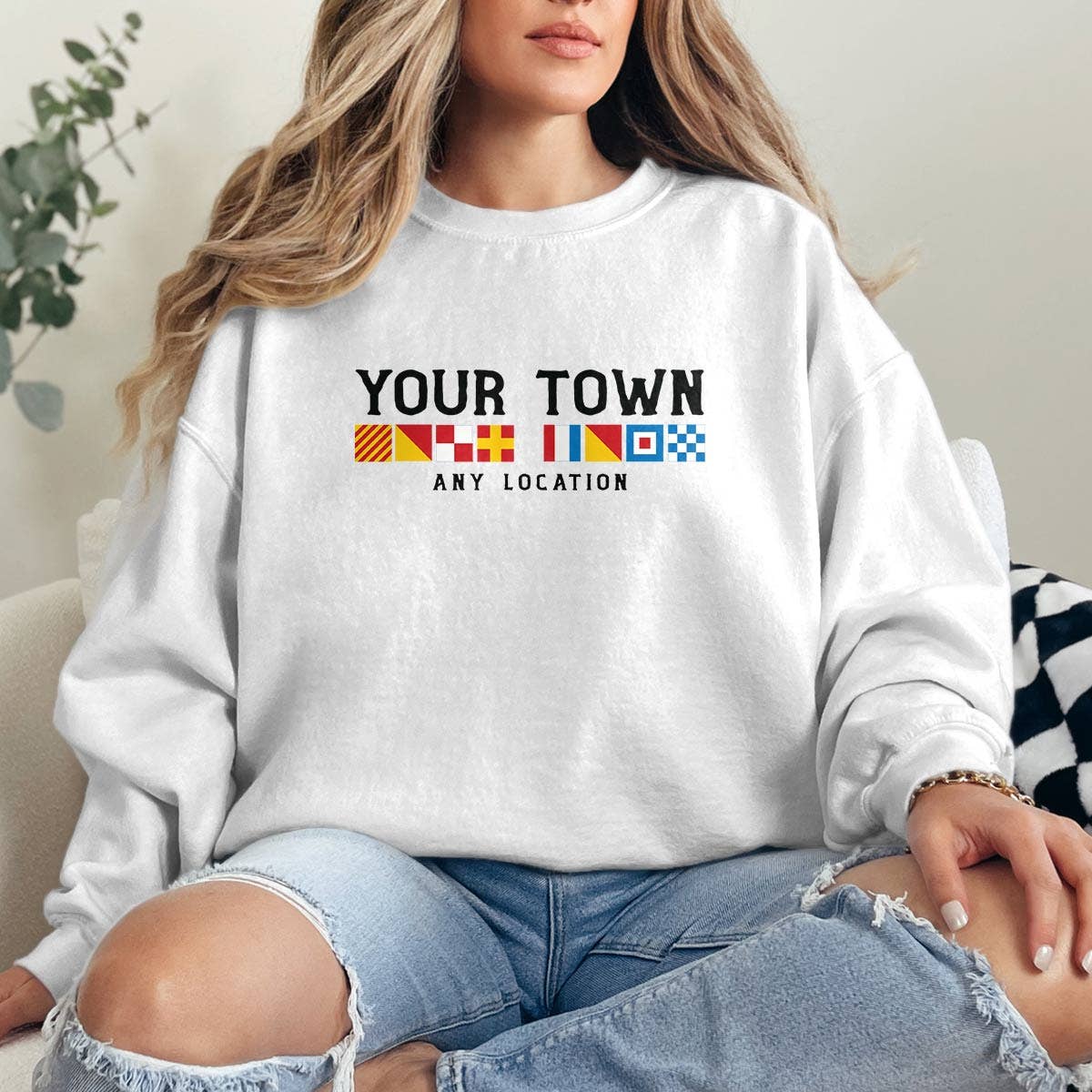 RetroPlanet - Wholesale T-Shirt (Graphic) - Unisex - Nautical Flags Name Drop T-Shirt Sweatshirt Hoodie Adult6