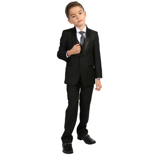 Ferrecci - Wholesale Suit Set - Kids - Ferrecci - Ultimate Elegance Boy's Shawl Collar Tuxedo Set