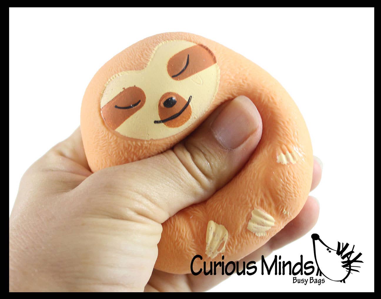 Curious Minds Toys - Wholesale Fidgetspeelgoed - Kinderen - 1 Marshmallow Sloth Animal Stressballen - Ultra Soft Kneadab9