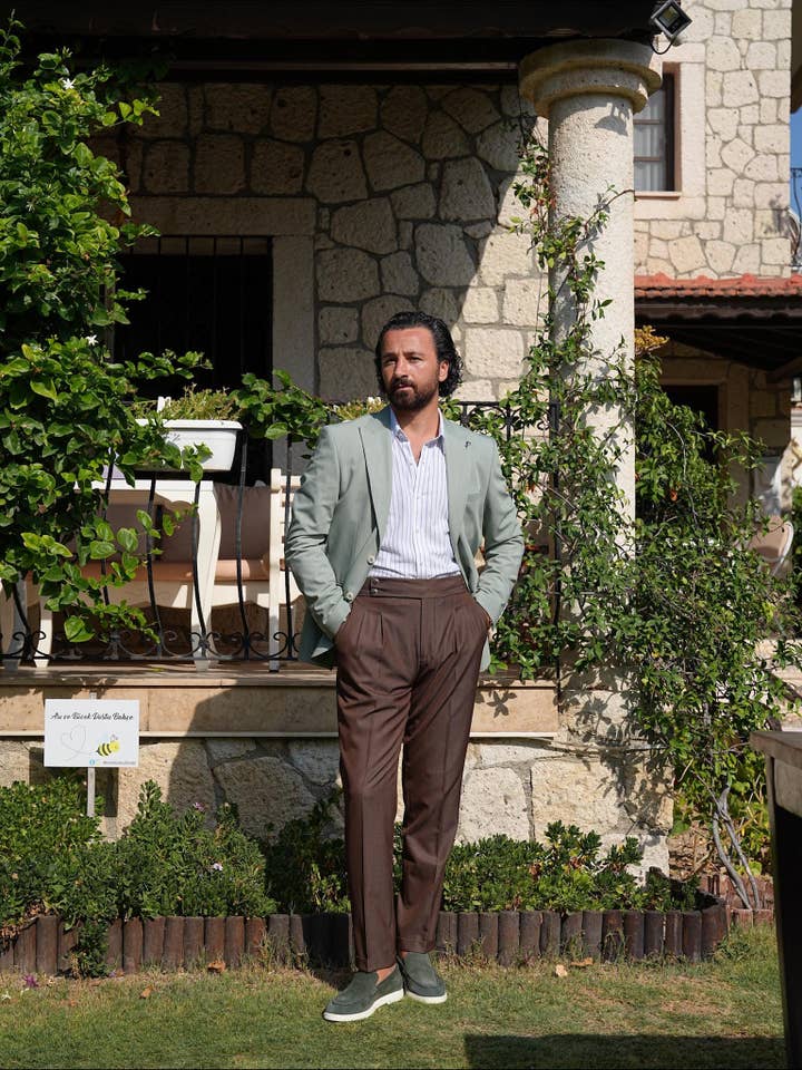 parez suits – wholesale Blazer – Men's – Mens Premium Italian Slim Fit Blazer – Punto Stitching6