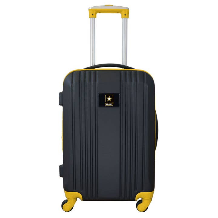 United States Army 21" Carry-On Hardcase 2-Tone Spinner for wholesale by Mojo Licensing