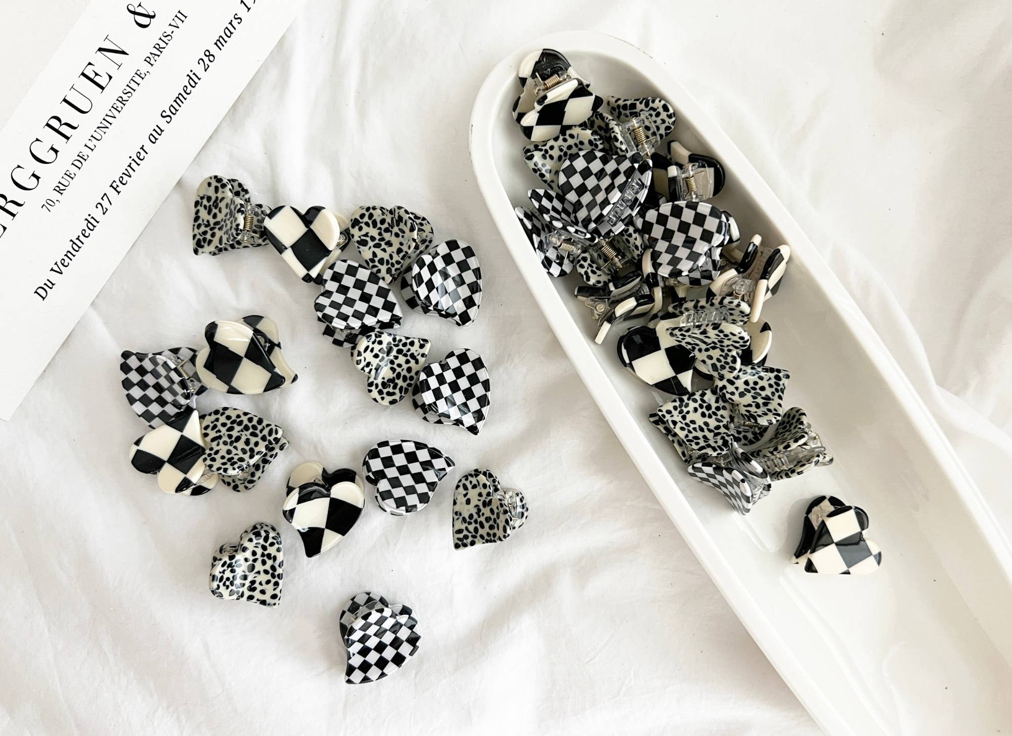 LoveLina - Wholesale Haarclip - Dames - Haarclip van acetaat in hartvorm - DOLCE