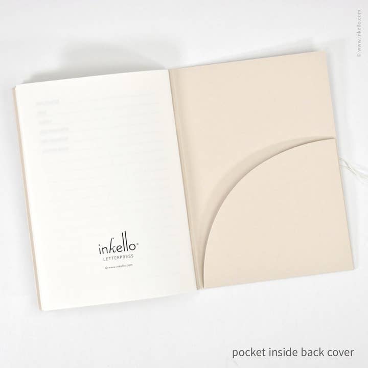 Inkello Letterpress - Wholesale Journal/Diary - Green Seedlings Seed Journal with Grow Wheel (#608)7