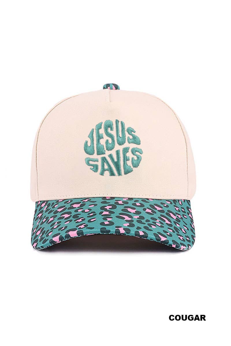 42POPS - Wholesale Baseball Cap - Women's - ,...1028 Jesus Saves Two Tone Canvas Cotton Cap SI-289881