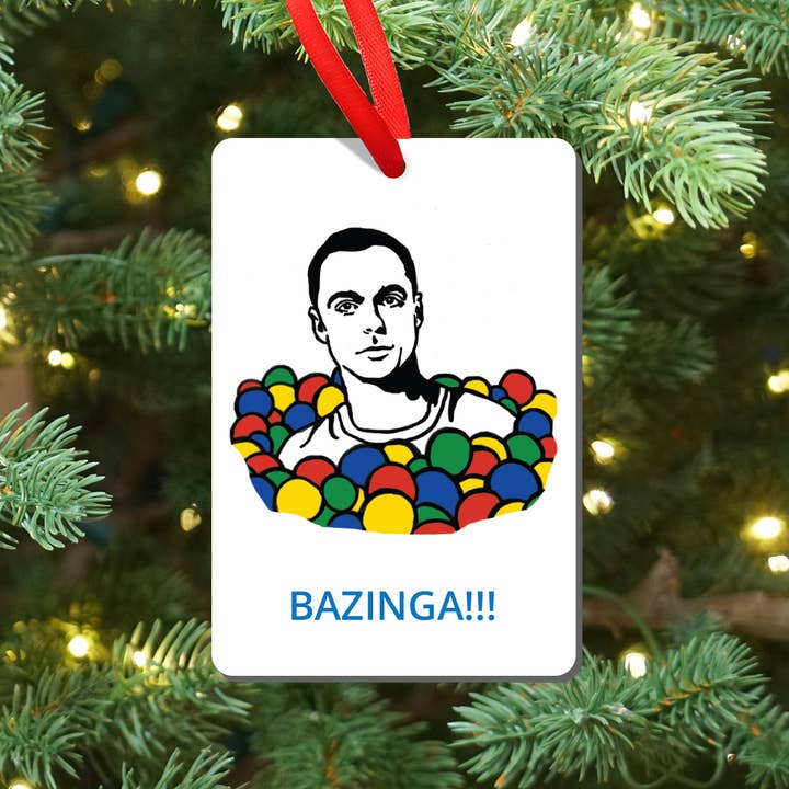 Design Corner - Wholesale Ornament - Big Bang Theory Sheldon Bazinga Ornament and Magnet