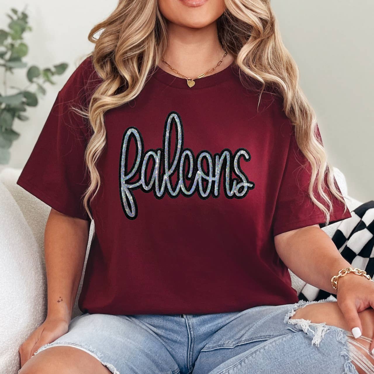 Trendy Transfers - Venta al por mayor Parches - Parche con lentejuelas Falcons3