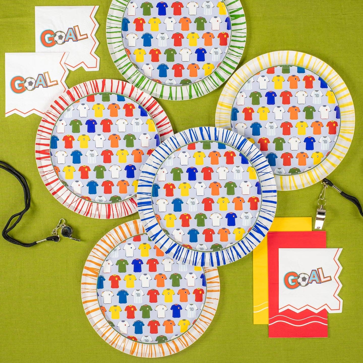Gatherings by Curated Paperie - Wholesale Disposable Placemat - Sports Fan Soccer Ball Paper Placemats3