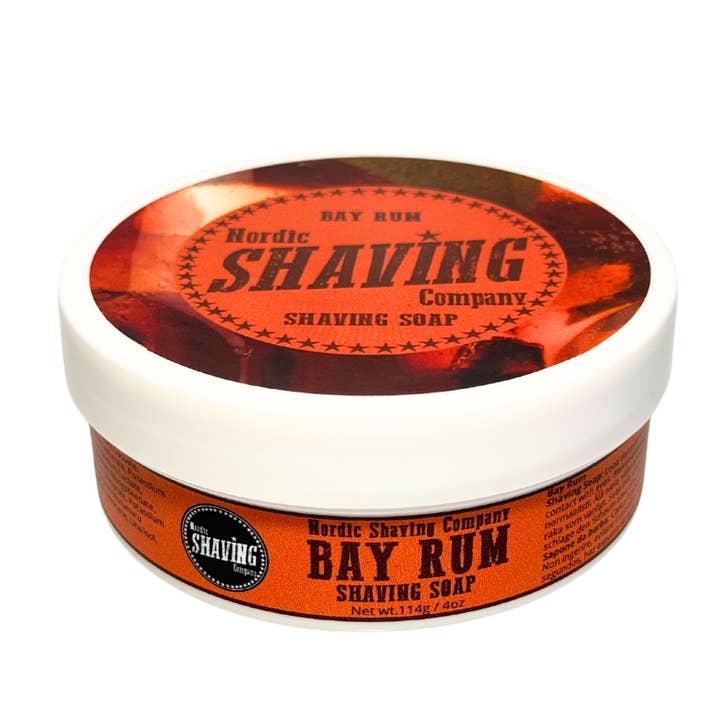 Savon à raser NSC Bay Rum 114 g pour la vente par Nordic Shaving Company