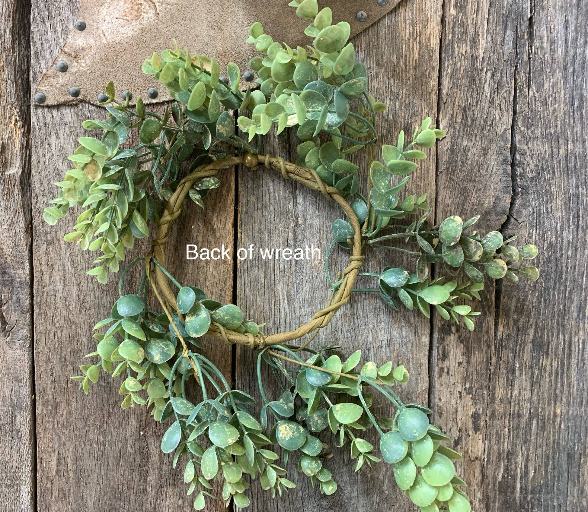 North Fork Mercantile - Wholesale Wreath - Eucalyptus Wreath, Everyday Wreath, Farmhouse, Candle Ring1